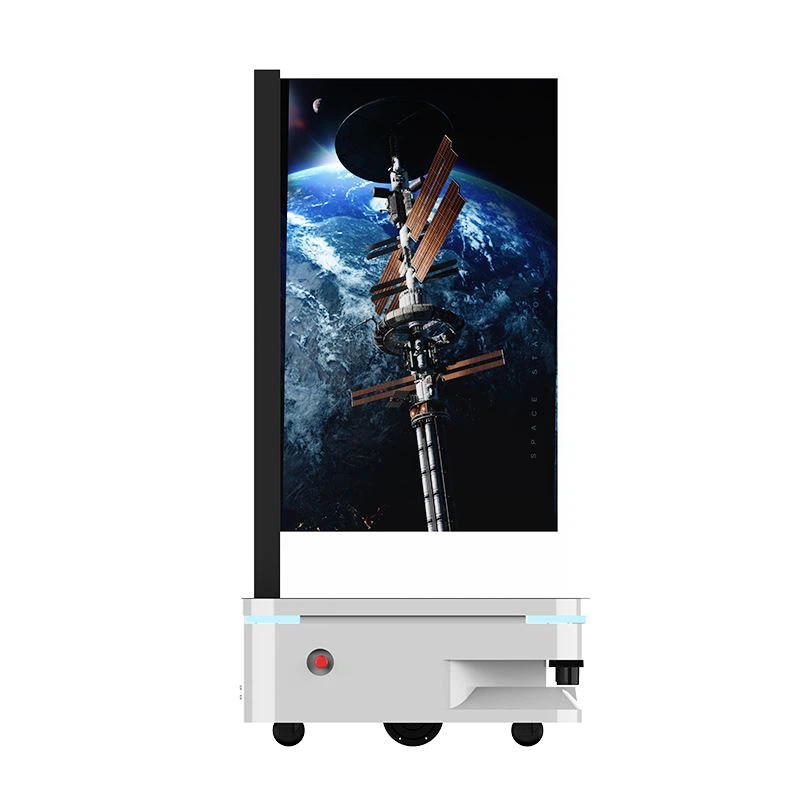 Mobile AI transparent screen robot